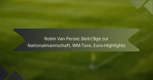 Robin Van Persie: Beiträge zur Nationalmannschaft, WM-Tore, Euro-Highlights
